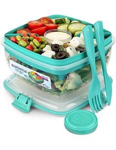 Sistema Salad TO GO | Recipiente para guardar alimentos con compartimentos individuales