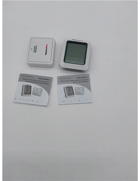 ThermoPro TP60S Termómetro Higrometro Digital para Interior y Exterior Termohigrómetro Inalámbrica con Sensor Remoto para Hogar 