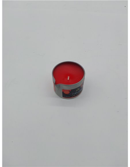 VIBRATISSIMO vela S/M Burning Red 50 ml I vela de cera de baja fusión color rojo I cera de vela de calidad sin olor I vela de go