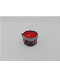VIBRATISSIMO vela S/M Burning Red 50 ml I vela de cera de baja fusión color rojo I cera de vela de calidad sin olor I vela de go