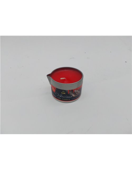 VIBRATISSIMO vela S/M Burning Red 50 ml I vela de cera de baja fusión color rojo I cera de vela de calidad sin olor I vela de go