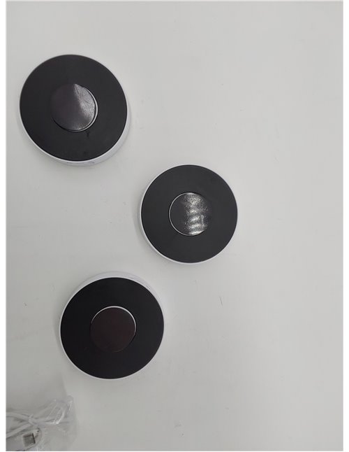 Electight 3 Pack Luz Nocturna LED Recargable por USB, Sensor de Movimiento para Interiores, 8 LED, 3 Modos (AUTO/ON/Off), para D