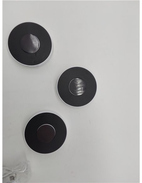 Electight 3 Pack Luz Nocturna LED Recargable por USB, Sensor de Movimiento para Interiores, 8 LED, 3 Modos (AUTO/ON/Off), para D