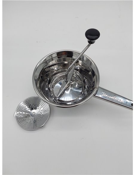 Moulinex Classic - Molinillo de verduras manual, incluye dos parrillas, acero inoxidable, tamaño pequeño, apto para lavavajillas