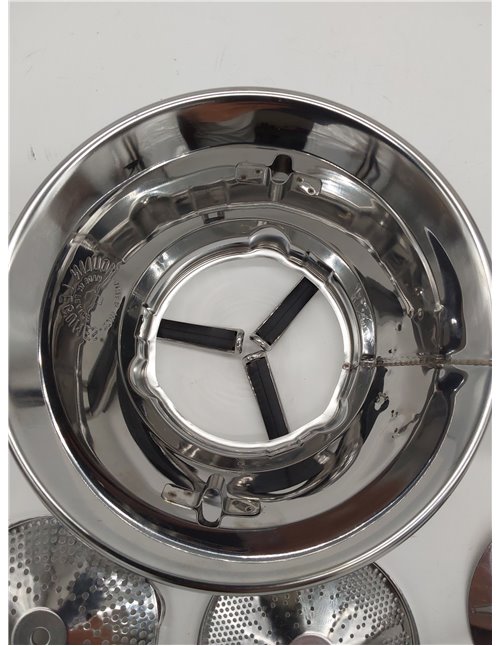 Moulinex Classic - Molinillo de verduras manual, incluye dos parrillas, acero inoxidable, tamaño pequeño, apto para lavavajillas
