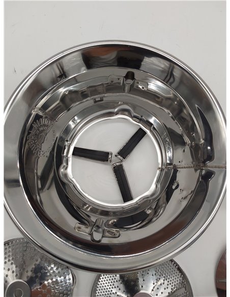 Moulinex Classic - Molinillo de verduras manual, incluye dos parrillas, acero inoxidable, tamaño pequeño, apto para lavavajillas