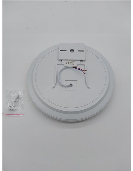 Combuh Plafon Led con Sensor de Movimiento, 18W 220V Lampara Techo con Sensor Crepuscular Interior, IP56 Impermeable 6500K, Luz 