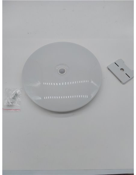 Combuh Plafon Led con Sensor de Movimiento, 18W 220V Lampara Techo con Sensor Crepuscular Interior, IP56 Impermeable 6500K, Luz 