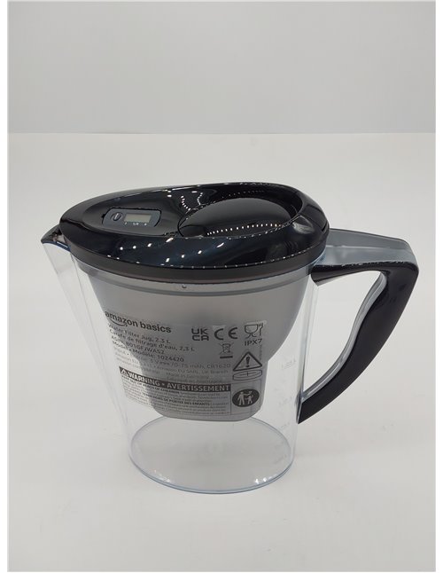 Amazon Basics Jarra de filtrado de agua (2,3 L) - Negro