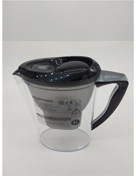 Amazon Basics Jarra de filtrado de agua (2,3 L) - Negro