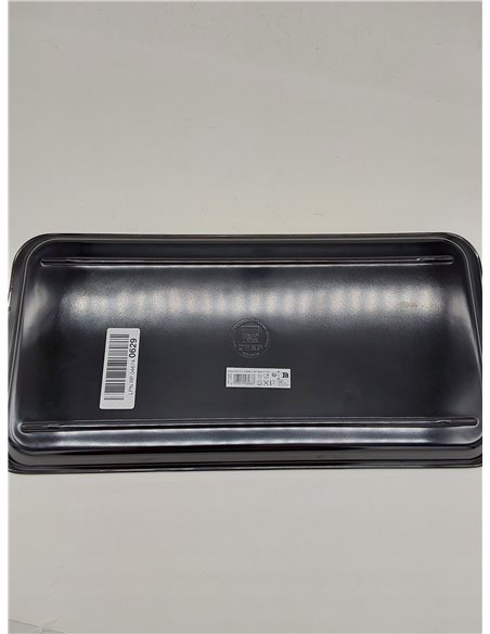 H&H Bandeja Rectangular Melamina Color Negro 40x20x2 Cm