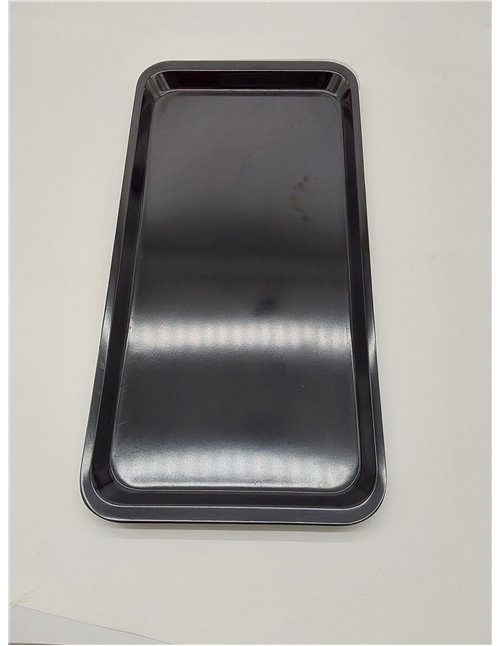 H&H Bandeja Rectangular Melamina Color Negro 40x20x2 Cm