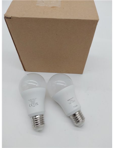 Amazon Basics Bombilla rosca Edison LED E27, 13 W (equivalente a 100 W), blanco frío, no regulable, paquete de 2, CRI80