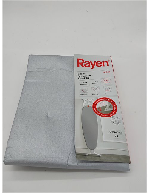 Rayen | Funda universal para tabla de planchar Fácil ajuste con clip| 2 capas: espuma y tejido 100% algodón | Calidad aluminio |