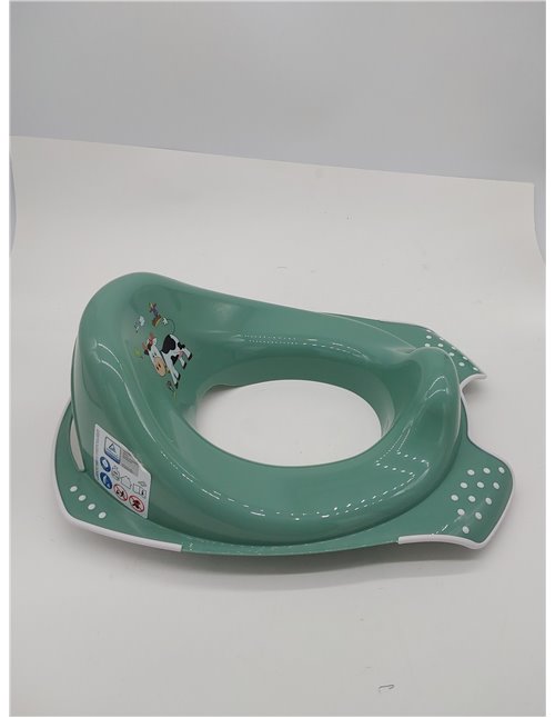 keeeper Adaptador para inodoro Funny Farm, De 18 meses a 4 años aprox, Antideslizante, Ewa, Verde Nordic