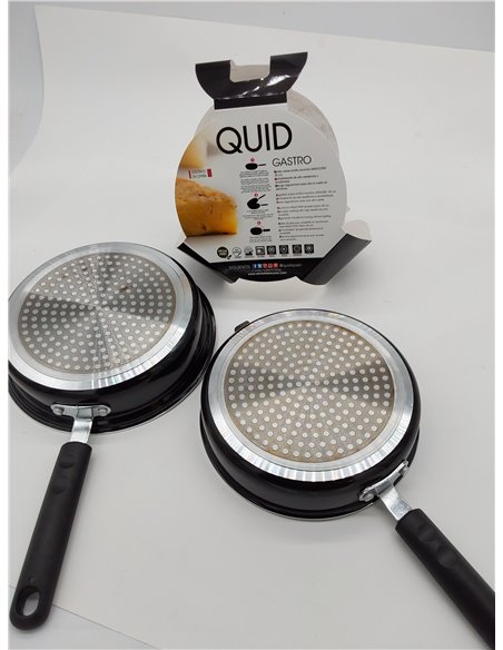 Quid Gastro Fun Sarten Doble Aluminio Estampado 20cm Aluminio Apto Vitrocerámica Apto Inducción 2 Capas Antiadherentes 