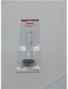 GARDINIA Soporte de doble combinación con placa de montaje de metal para barras de cortina 2