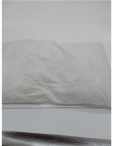 Pikolin Home - Almohada de Bebé para Cuna - Almohada de Fibra Antiácaros - Funda 100% Algodón, Hipoalergénica, Transpirable 