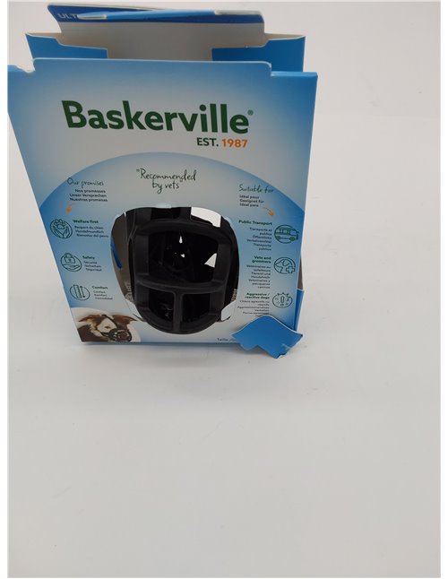 Bozal BASKERVILLE Ultra, patentado y respetuoso, transpirable, permite jadear y beber, ajustable, acolchado, para adiestramiento