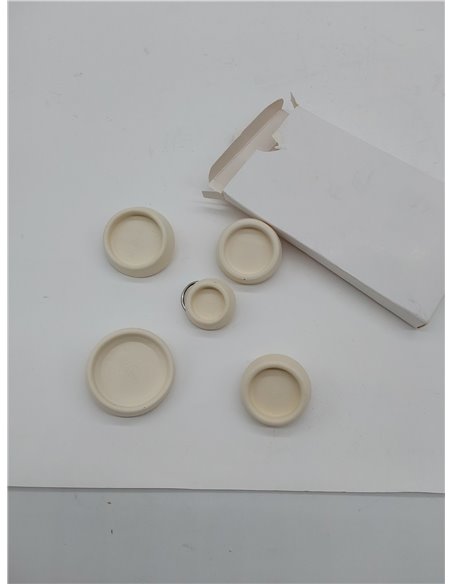 NITAIUN 5 Piezas Tapón de Fregadero Drenaje Tapón de Desagüe Lavabo Enchufe 5 Tamaños Blanco con Anillo De Tiro Tapones De Drena