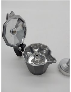 Monix Vitro Noir Cafetera italiana de aluminio 1 taza 2