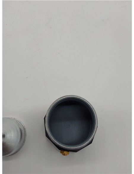 Monix Vitro Noir Cafetera italiana de aluminio 1 taza, apta para todo tipo de cocinas salvo inducción, mango termoresistente 