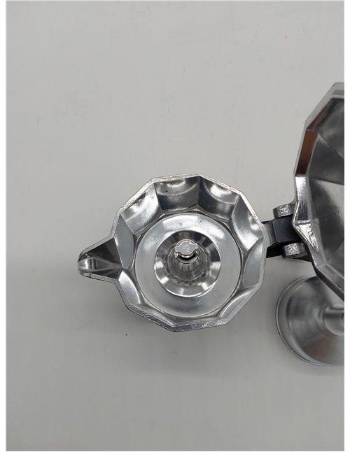 Monix Vitro Noir Cafetera italiana de aluminio 1 taza, apta para todo tipo de cocinas salvo inducción, mango termoresistente 