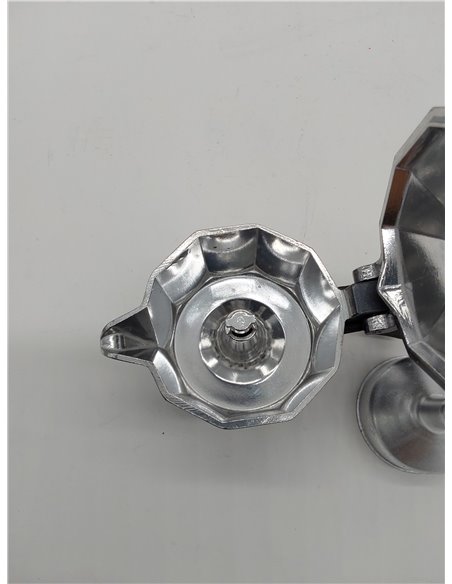 Monix Vitro Noir Cafetera italiana de aluminio 1 taza, apta para todo tipo de cocinas salvo inducción, mango termoresistente 