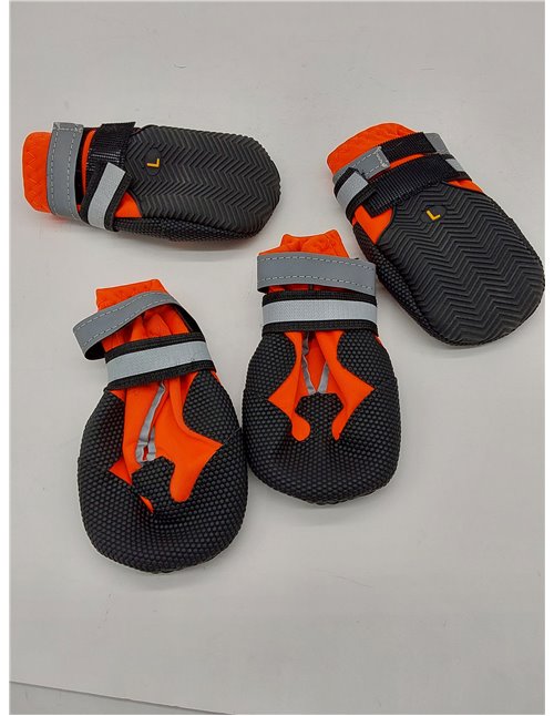 4 Piezas Protector de la Pata de Las Botas del Perro,Botas para Perros,Zapatos Impermeables para Perros con Correas Reflectantes