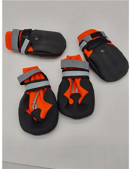 4 Piezas Protector de la Pata de Las Botas del Perro,Botas para Perros,Zapatos Impermeables para Perros con Correas Reflectantes