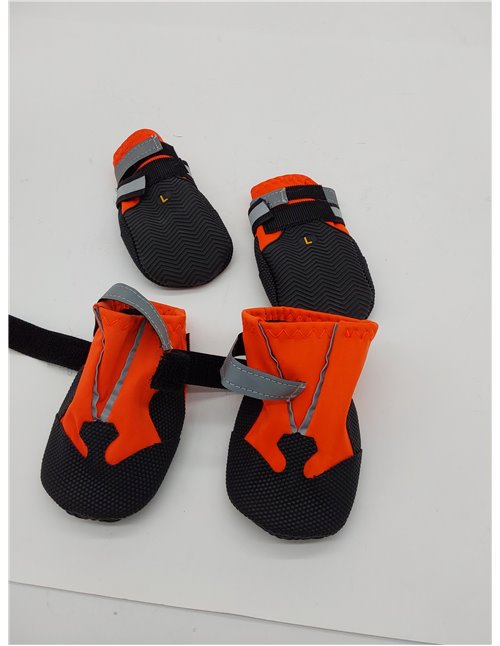 4 Piezas Protector de la Pata de Las Botas del Perro,Botas para Perros,Zapatos Impermeables para Perros con Correas Reflectantes