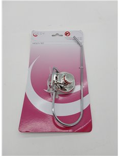 Gedy Hot Toallero 30 cm ventosa Cromo 2