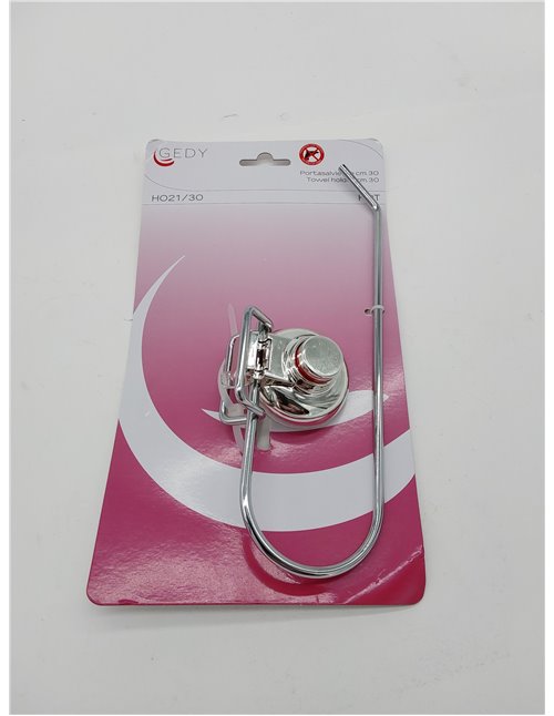 Gedy Hot Toallero 30 cm ventosa Cromo 