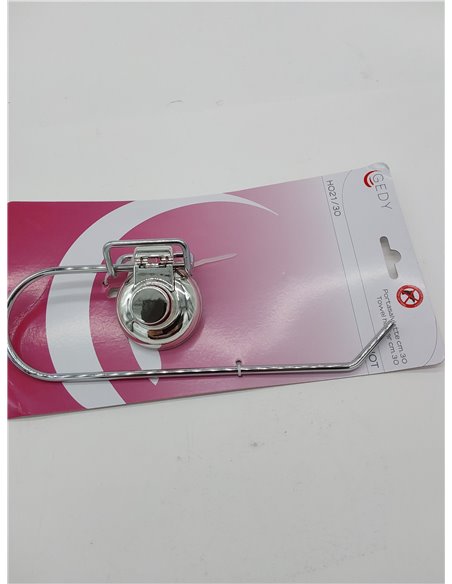 Gedy Hot Toallero 30 cm ventosa Cromo 