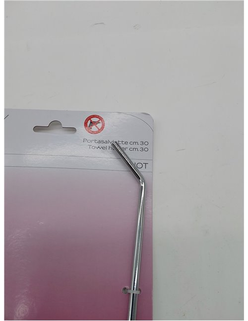 Gedy Hot Toallero 30 cm ventosa Cromo 