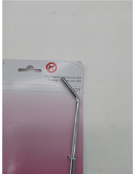 Gedy Hot Toallero 30 cm ventosa Cromo 