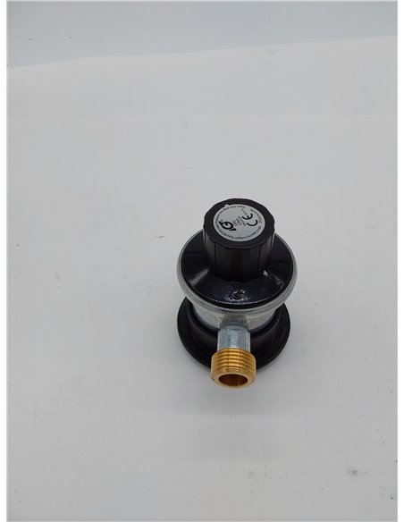 S&M 322341 Regulador Botella Propano con Mando, Color INOX/Negro, Talla única 