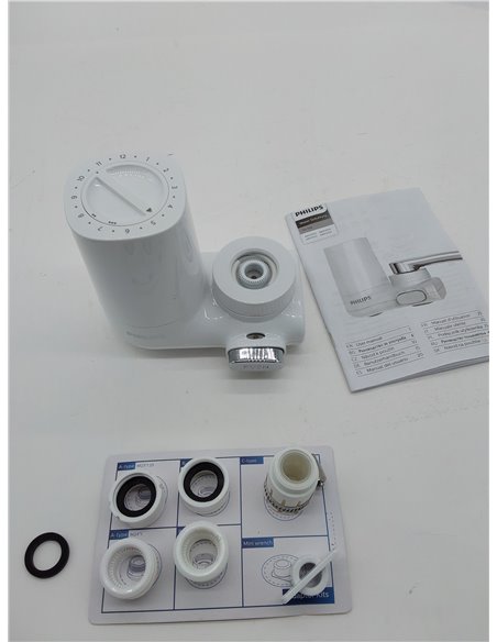 PHILIPS Filtro de agua del grifo, vertical X-Guard, blanco
