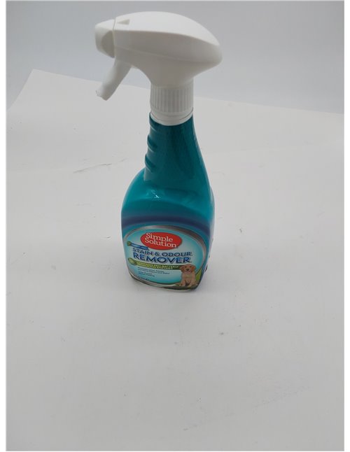 Simple Solution Removedor de Manchas y Olores de Mascotas, Limpiador Enzimático con Poder Limpiador Pro-Bacterias, Rainforest Fr