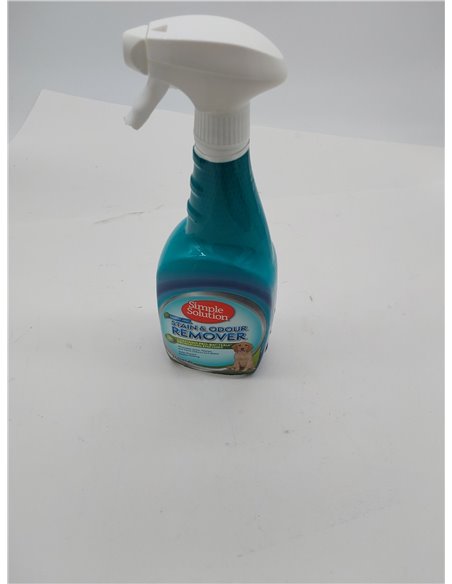 Simple Solution Removedor de Manchas y Olores de Mascotas, Limpiador Enzimático con Poder Limpiador Pro-Bacterias, Rainforest Fr
