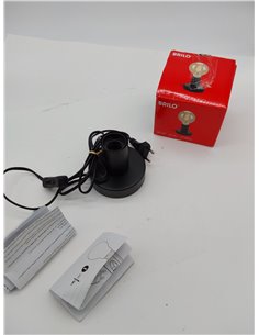 BRILONER - Mini lámpara de mesa con interruptor de cable, retro, vintage, E27, máx. 10W, 10x9 cm, lampara de mesa, lamparas de m 2