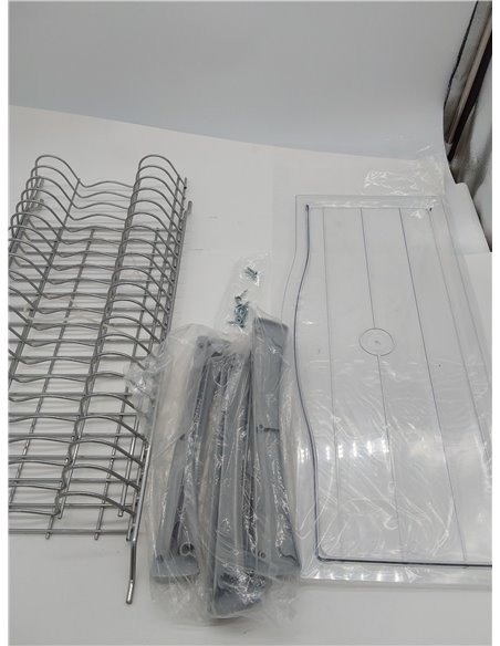 Emuca - Escurreplatos para módulos altos Suprastar, Escurridor de Platos y Vasos para Muebles de Cocina, módulo 600mm, Acero, Pi