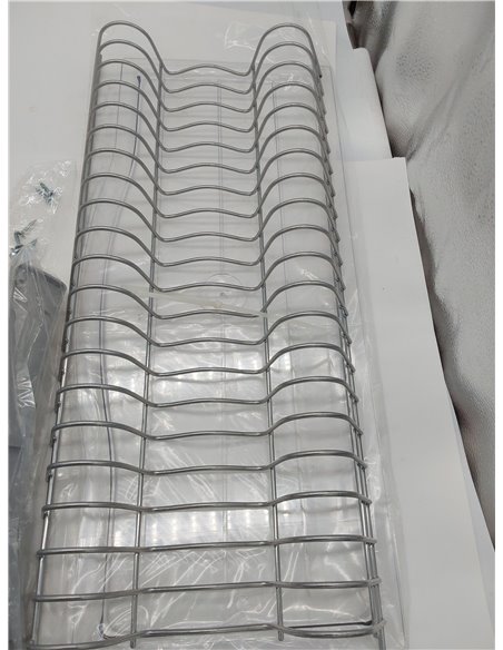 Emuca - Escurreplatos para módulos altos Suprastar, Escurridor de Platos y Vasos para Muebles de Cocina, módulo 600mm, Acero, Pi