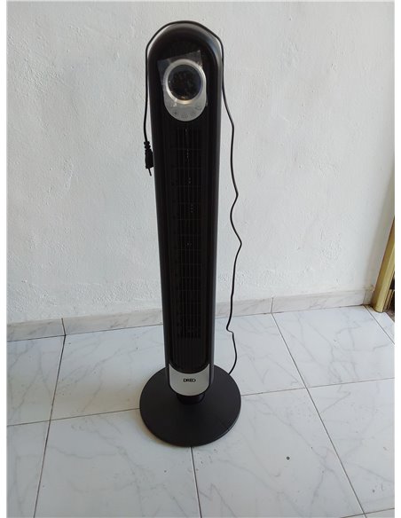 Dreo Ventilador Torre Alexa, ventiladores Silencioso de Pie Para Dormir con Mando a Distancia, 7,92 m/s de Velocidad, Oscilante 