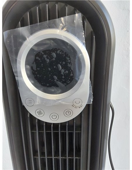 Dreo Ventilador Torre Alexa, ventiladores Silencioso de Pie Para Dormir con Mando a Distancia, 7,92 m/s de Velocidad, Oscilante 