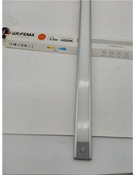 GRIFEMA GD1001-60 Luz de Armario con Sensor de Movimiento, 115 LED Luz Inalambrica USB Recargable Nocturna con 3 Modos, Ideal pa