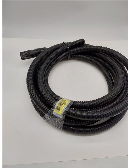 Einhell Manguera de Aspiración, 7 metros, con terminales de PVC, máx. : 35°, Color Negro 