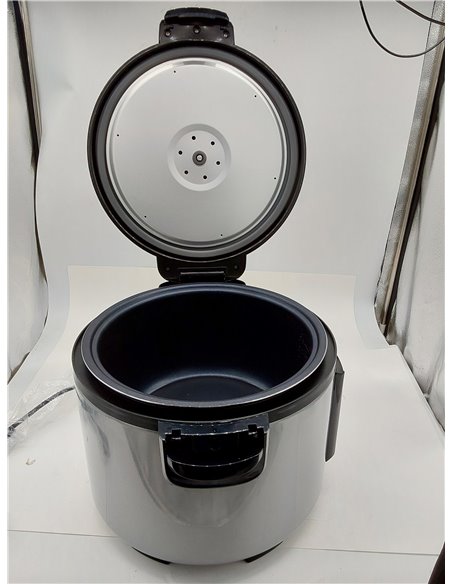 VEVOR Olla Arrocera Comercial de 45 Tazas, 9 Litros y Calentador con Olla Interior Antiadherente, Cocción Rápida y Mantenimiento