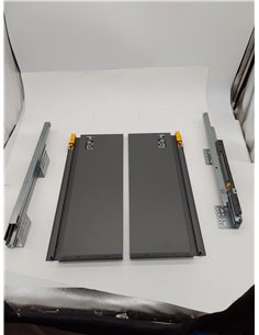 EMUCA - Kit de cajón para Cocina o baño con guias de extracción Total y Cierre Suave 2