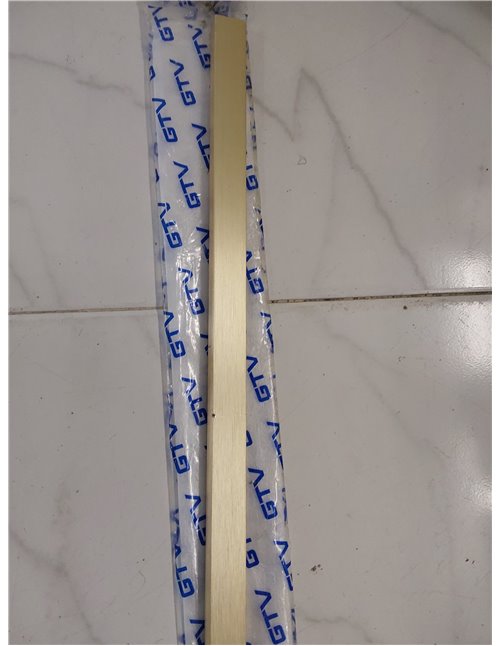 GTV long PILLAR- Tirador de muebles de aluminio cepillado dorado claro delgado y elegante para muebles altos, versátil, 1200 x 1